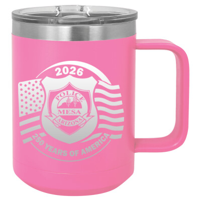 Polar Camel 15 oz. Pink Vacuum Insulated Mug with Slider Lid Thumbnail