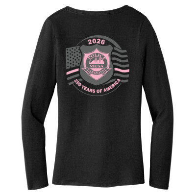 Ladies Triblend Long Sleeve V-Neck Thumbnail